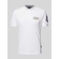 Slim Fit Poloshirt mit Label-Patch Modell 'E-AMUNDSEN'