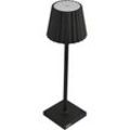 N.d. - King Home Aluminium Tischleuchte K-light, warmweißes blendfreies, verstellbares Licht, Schwarz 10x10x38h cm