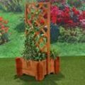 2x Rosenbogen + Pflanzkübel Pergola Spalier Blumenkübel Rankhilfe Torbogen Holz