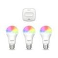 AVM FRITZ!DECT 500 LED-Lampe 3er-Set + AVM FRITZ!DECT 400 - Smart Home Steuerung