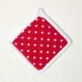 Homescapes - Topflappen Untersetzer Polka Dots rot