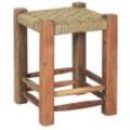 IB Laursen Hocker Holzgestell Unika, 35 x 35 x 46 cm