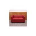 2er Sofa Lille ~ Leder, rot