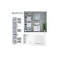 VICCO Badmöbel Set ILIAS Weiß Bad Spiegel Kommode Unterschrank Badschrank