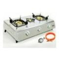 Nj The Right Choice - NGB-300 Edelstahl Gaskocher 3 flammig Propan Campingkocher + Zubehör