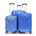 Reisekoffer ABS-03 Koffer 3-teilig Hartschale Trolley Set Kofferset Ha