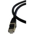 Vago-tools - Patchkabel CAT7 Netzwerkkabel lan dsl schwarz Netzwerk Kabel RJ45 Ethernet 2m