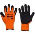 Bradas - Profi Winter-Arbeitshandschuhe Latexbeschichtung orange 9 - Schwarz