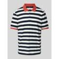 Regular Fit Poloshirt mit Streifenmuster