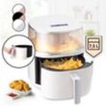 Klarstein - Heißluftfriteuse, xl Air Fryer zum Frittieren, Friteuse mit Dampffunktion, Temperaturwahl und 16 Programme, Airfryer zum Luftfritieren,