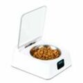 330-ml-Infrarotsensornapf, Edelstahl, automatischer Deckel zum Öffnen/Schließen, mit USB-Ladekabel, 3–5 Minuten Pause, geeignet für Katzen, Hunde
