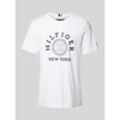 T-Shirt mit Label-Print Modell 'HILFIGER COIN'