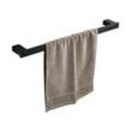 Badezimmer Toilette 40cm Handtuchstange Wandhalterung, Edelstahl - Edelstahl,Schwarz