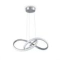 Led Pendellampe Deko Wohnzimmer Lampe Esstisch Pendelleuchte Büro Zeitlos Modern Typ 5, Chrome - Weiß - Paco Home