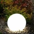 Solarleuchte Kugel Garten Kugelleuchte Solar led Gartendeko Solarkugel für Außen 15 cm, mit Erdspieß und Balkonhalter, Leuchtdauer ca. 6-8 Stunden, h