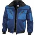 Pilotjacke mit Teddyfutter 1000 Gr. xl marine/königsblau - Qualitex