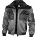 Pilotjacke mit Teddyfutter 1000 Gr. m grau/schwarz - Qualitex