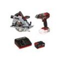 Pack Einhell 18V Power X-Change - Schlagbohrschrauber - Kreissäge - Starter Kit Power 4.0Ah