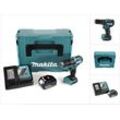 Makita DHP 483 RT1J Akku Schlagbohrschrauber 18V 40Nm im Makpac + 1x 5,0 Ah Akku +Ladegerät