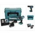 Makita DHP 483 RTJ Akku Schlagbohrschrauber 18V 40Nm im Makpac + 2x 5,0 Ah Akku + Ladegerät