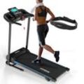 KINETIC SPORTS Laufband klappbar KST2900FX - 750 Watt leiser Elektromotor, 40 cm Breite Lauffläche, 16+1 Programme, Steigung, Geh- und Lauftraining, LCD Display, 10 km/h, bis 120 kg inklusive Pulsgurt