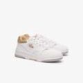 Sneaker LACOSTE "LINESHOT 124 2 SFA" Gr. 37, weiß (wht, lt brw) Schuhe