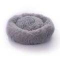 Hundebett Katzenbett Flauschig Hundekissen Hundesofa Hundedecke Hundekörbchen Grau, Ø80 cm - Paco Home