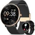 Sanorum Smartwatch Damen Herren Telefonfunktion Smartwatch (3.63 cm/1.43 Zoll