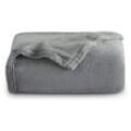 Kuscheldecke 130x170cm/150x200cm/ 220x240cm Wohndecke Fleecedecke Flauschige Decke Warm Super weich Grau - 130x170cm - Swanew