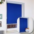 Klemmfix Verdunkelungsrollo Thermorollo blickdicht Sonnenschutz Rollo Jalousie Klemmrollo ohne bohren 80cm 230cm Blau