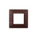 Compatible plate Vimar Plana 2 modules plastic satin bronze color Ettroit EV85210 - Bronze