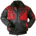 Levanger Pilot-Jacke Norway Tex-Protector, Schwarz/Rot, Gr.XL