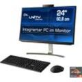 CSL All-in-One PC "Unity U24B-AMD / 5650GE 1000 GB 16 RAM Win 11" Computer Gr. Microsoft Windows 10 Home, 16 GB RAM 1000 GB SSD, schwarz All in One PC