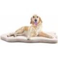 Goplus - Orthopädisches Hundebett, Hundematte Flauschig mit abnembarer Hülle & Memoryschaum, Hundematratze Hundekissen für große Hunde, 110 cm x 66