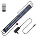 Vingo - led Aquarien Beleuchtung Aquarium Lampe rgb Fisch Tank Skalierbar Aufsetzleuchte mit Fernbedienung,90-120CM