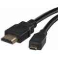 Emos - High Speed hdmi 2.0 Kabel mit Ethernet 1,5 m, 18 Gbit/s Ultra hd, 4K, 3D, arc Unterstützung, A-Stecker auf Micro-HDMI (D-Typ), S10103