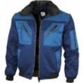 Pilotjacke mit Teddyfutter 1000 Gr. m marine/königsblau - Qualitex