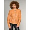 Lederjacke MAZE "Grenada", Damen, Gr. L, braun (cognac), Obermaterial: 100% Lammleder / Futter: 100% Polyester, Jacken