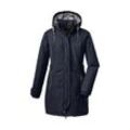 Parka G.I.G.A. DX BY KILLTEC "GW 6 WMN PRK" Gr. 36, blau (navy) Damen Jacken