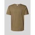 Regular Fit T-Shirt in Melange-Optik