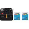 Polaroid Now+ Gen2 Kamera Schwarz + 600 Color Frames 8x 2er Pack