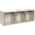 Mobil Plastic - Sideboard 3 kassette.cristal box mm.600x200x215h