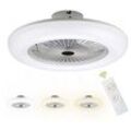 Randaco - swanew Deckenventilator Led mit Beleuchtung Fan Deckenlampe mit Fernbedienung Lüfter Licht