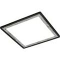 Briloner Leuchten SLIM DECO LED LED Panel 1x LED Fernbedienung 18 W 2400 lm Kunststoff Schwarz-Silber