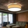 Etc-shop - Decken Lampe Wohn Schlaf Zimmer Beleuchtung Holz Optik Strahler Flur Leuchte grau