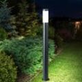 Außen Steh Leuchte anthrazit Garten Weg Beleuchtung Terrassen Lampe im Set inkl. led Leuchtmittel