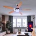 Smart Home Decken Ventilator Alexa Google App Leuchte dimmbar im Set inkl. rgb led Leuchtmittel