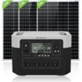 Eco-worthy - 2000W 1920Wh Tragbares Powerstation 2000W (Spitze 4000W) Akku Solargenerator Mobiler Stromspeicher Power Station mit 12 Ausgängen und