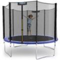 Trampolin Outdoor salto - Kindertrampolin Gartentrampolin Set mit Leiter, Netz, Randpolster, usa Sprungtuch Blau ø 305 cm - Kinetic Sports