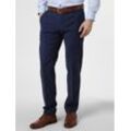 Finshley & Harding Baukasten-Hose Herren Modern Fit Wolle, marine